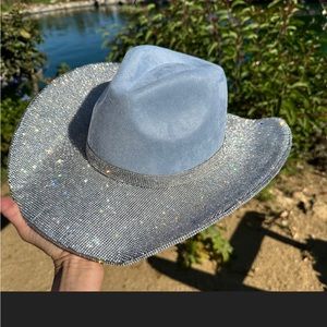 COPY - blue Rhinestone cowboy hat
